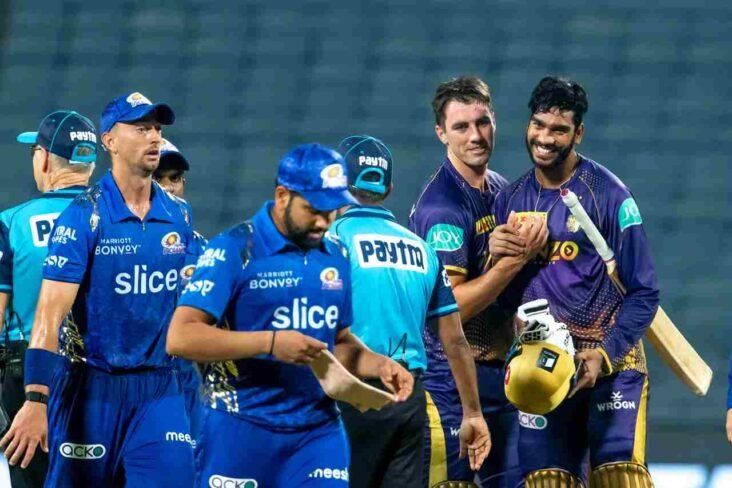 IPL 2022 KKRvsMI kolkata knight riders beat mumbai Indians by 5 wicket with the help of fastest fifty of IPL by pat cummins